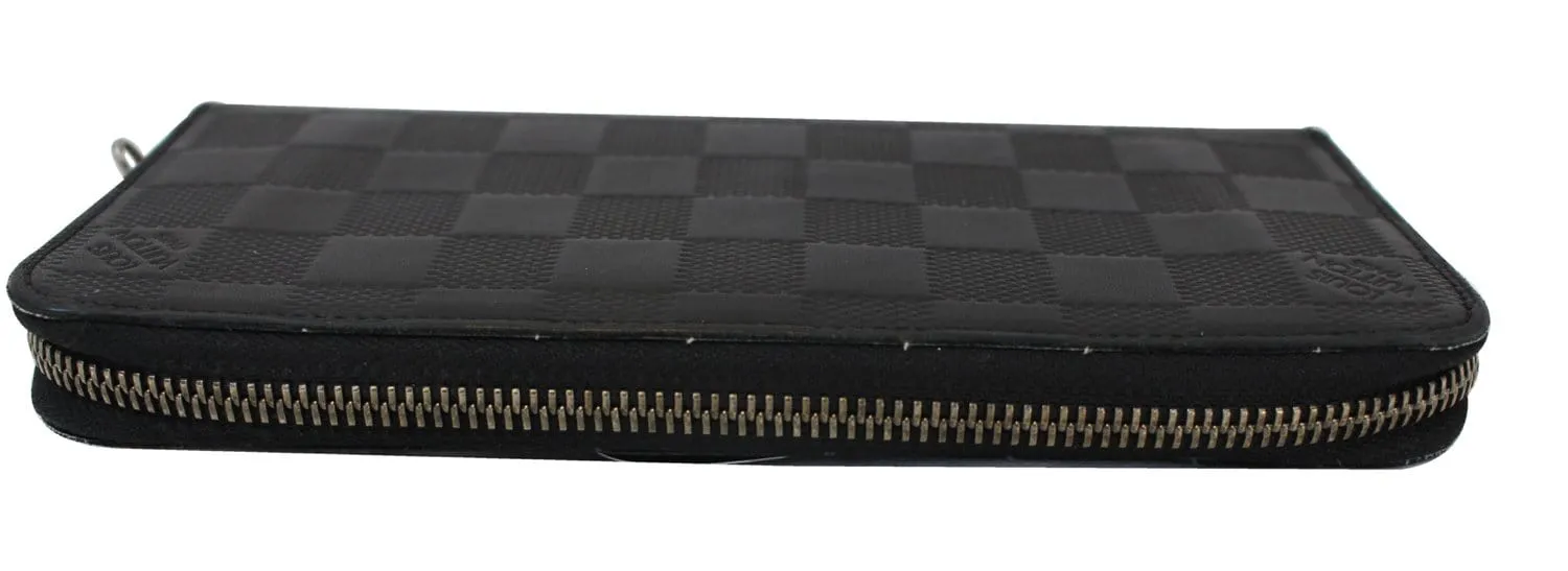 LOUIS VUITTON Vertical Damier Infini Leather Zippy Wallet - Sale