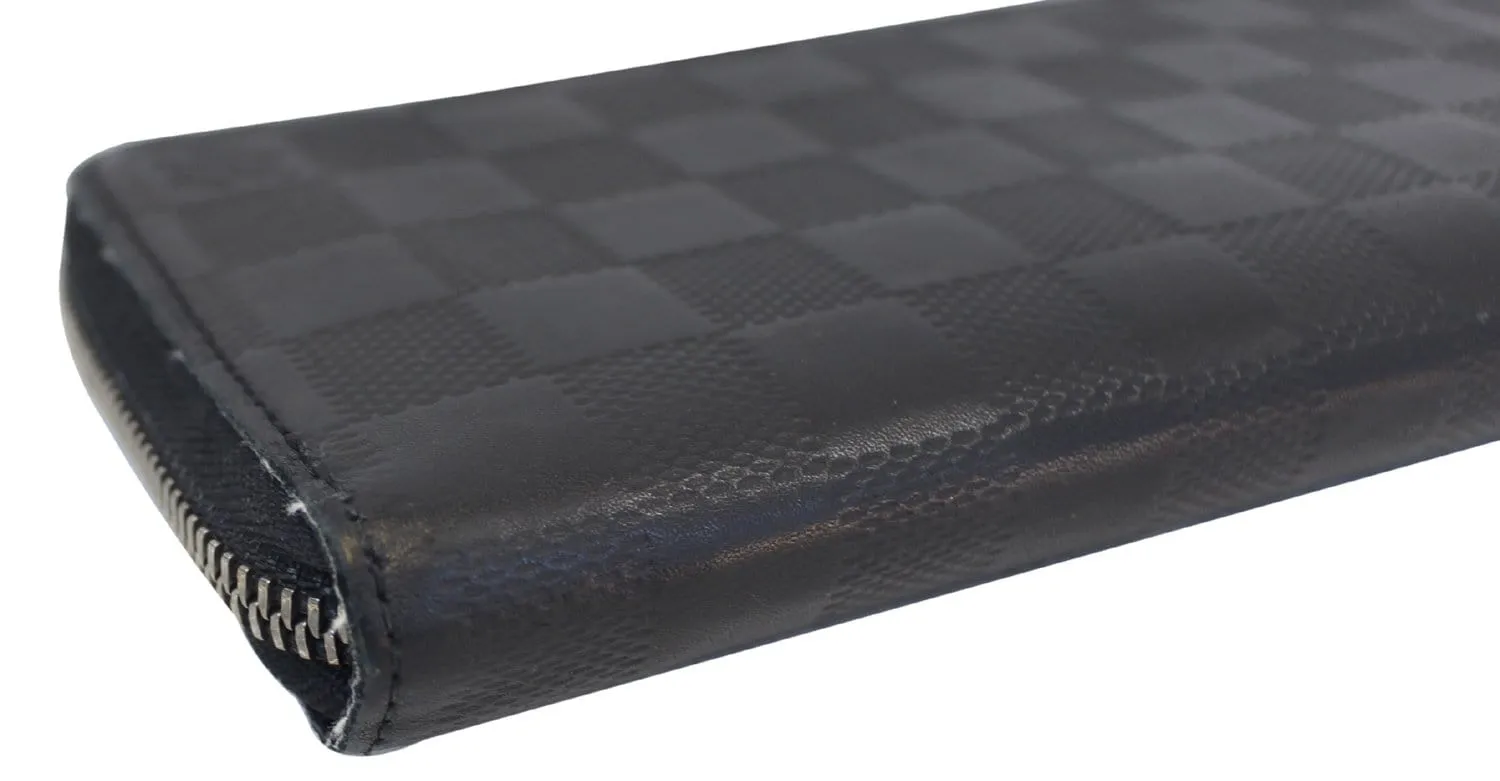 LOUIS VUITTON Vertical Damier Infini Leather Zippy Wallet - Sale