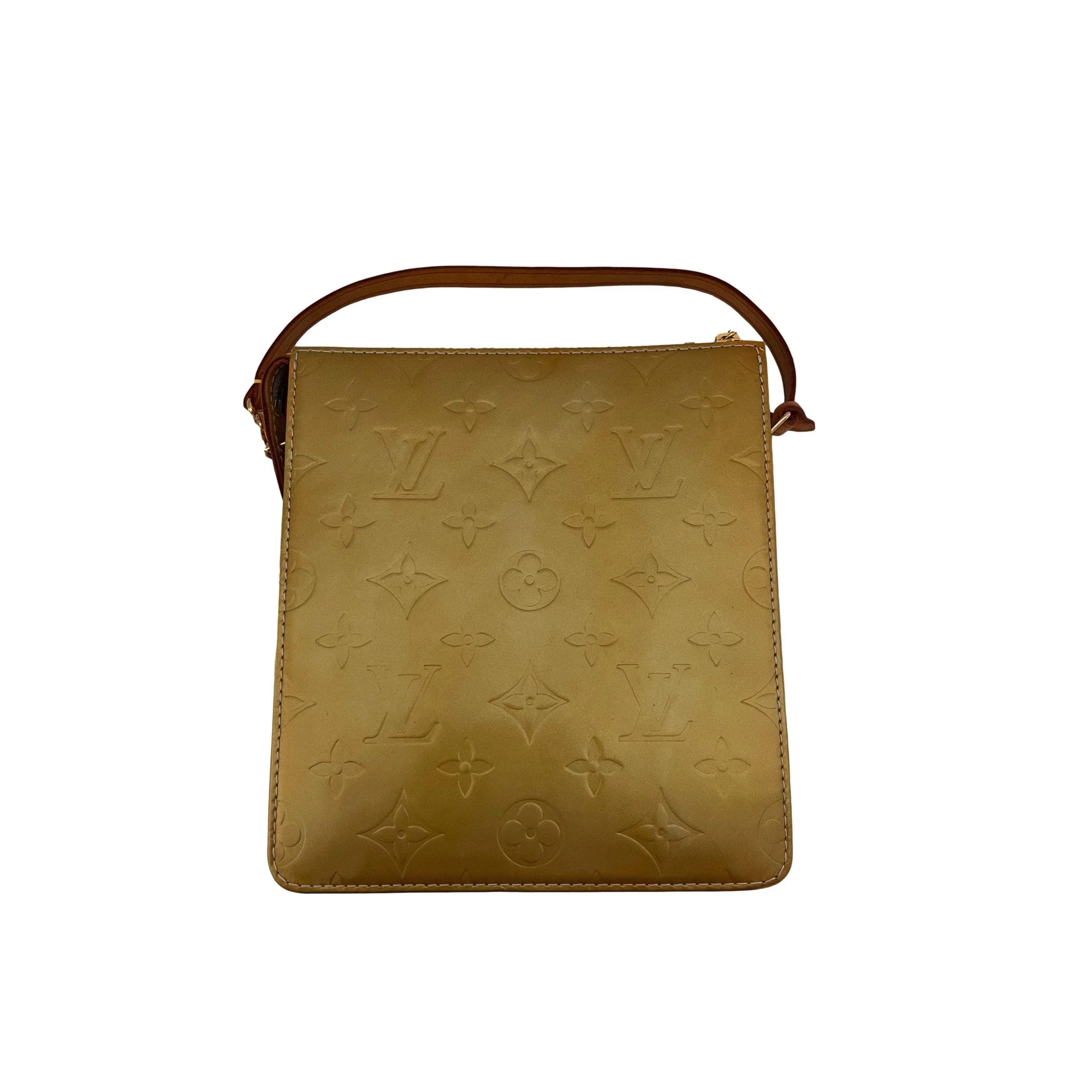 Louis Vuitton Yellow Monogram Vernis Top Handle