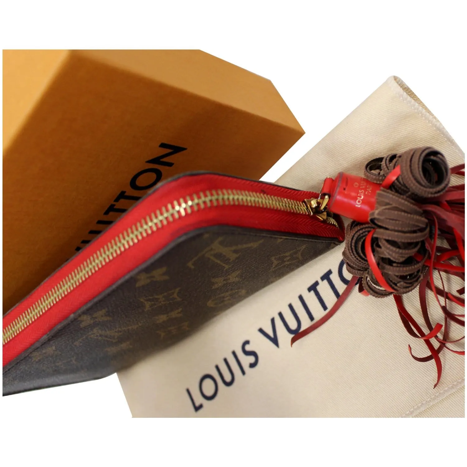 LOUIS VUITTON Zippy Monogram Canvas Long Wallet Brown