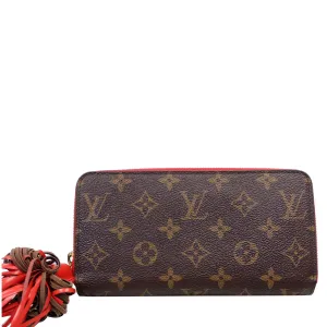 LOUIS VUITTON Zippy Monogram Canvas Long Wallet Brown