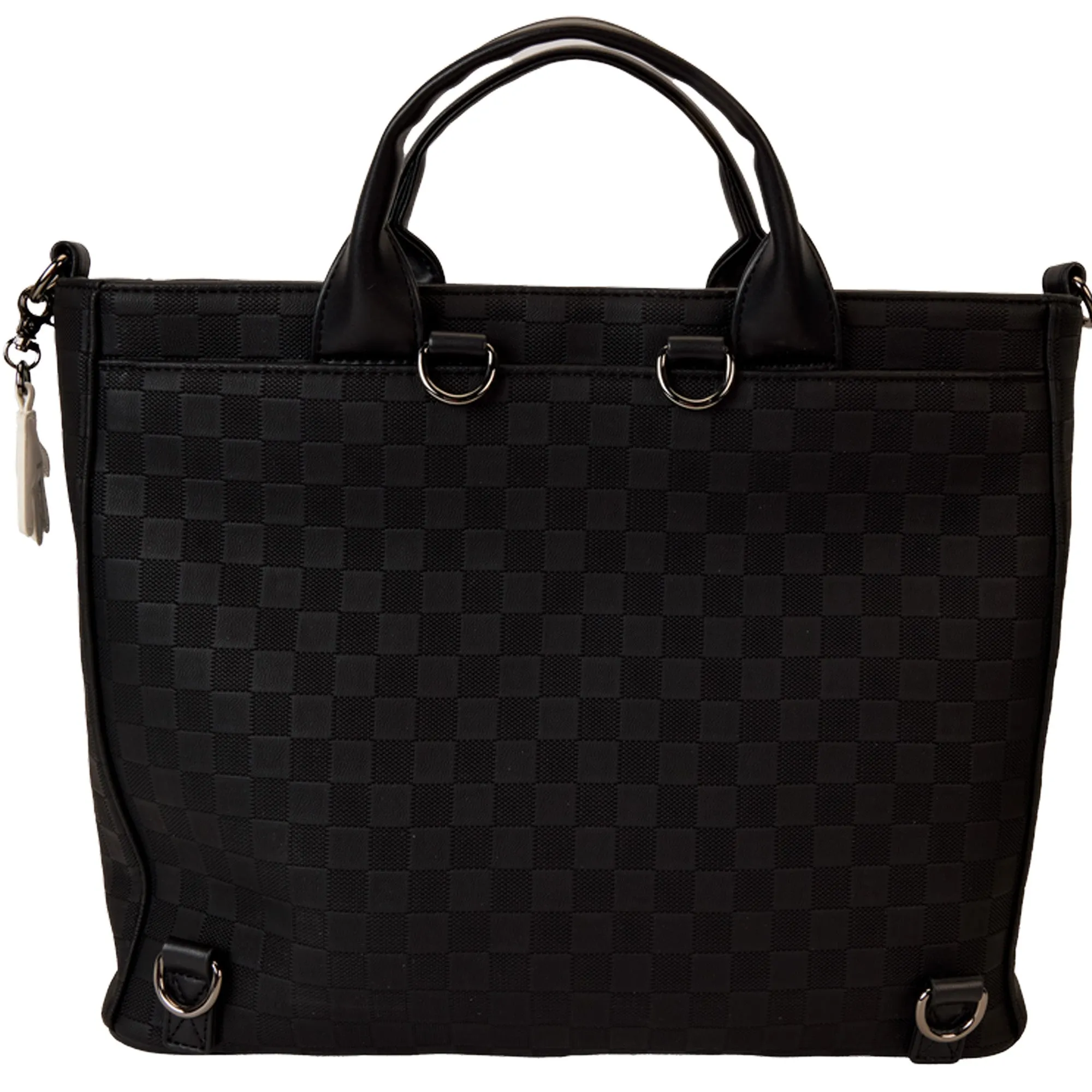 Loungefly Disney Mickey Mouse Checkered Texture Convertible Backpack & Tote Bag