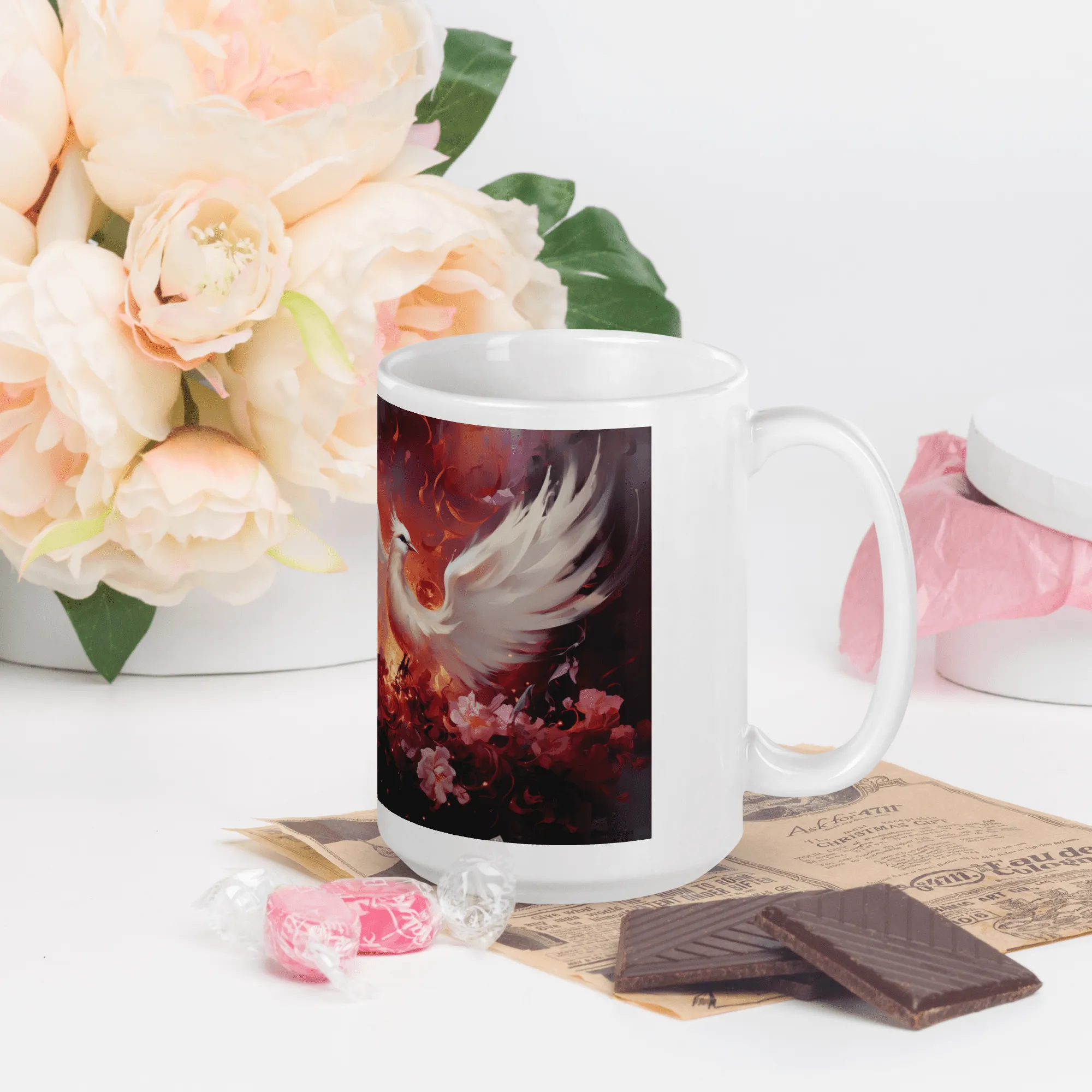 Love Bird White Glossy Mug