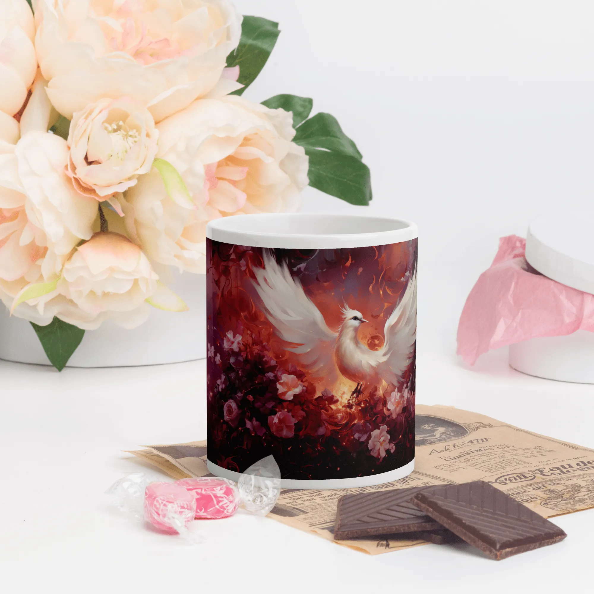 Love Bird White Glossy Mug