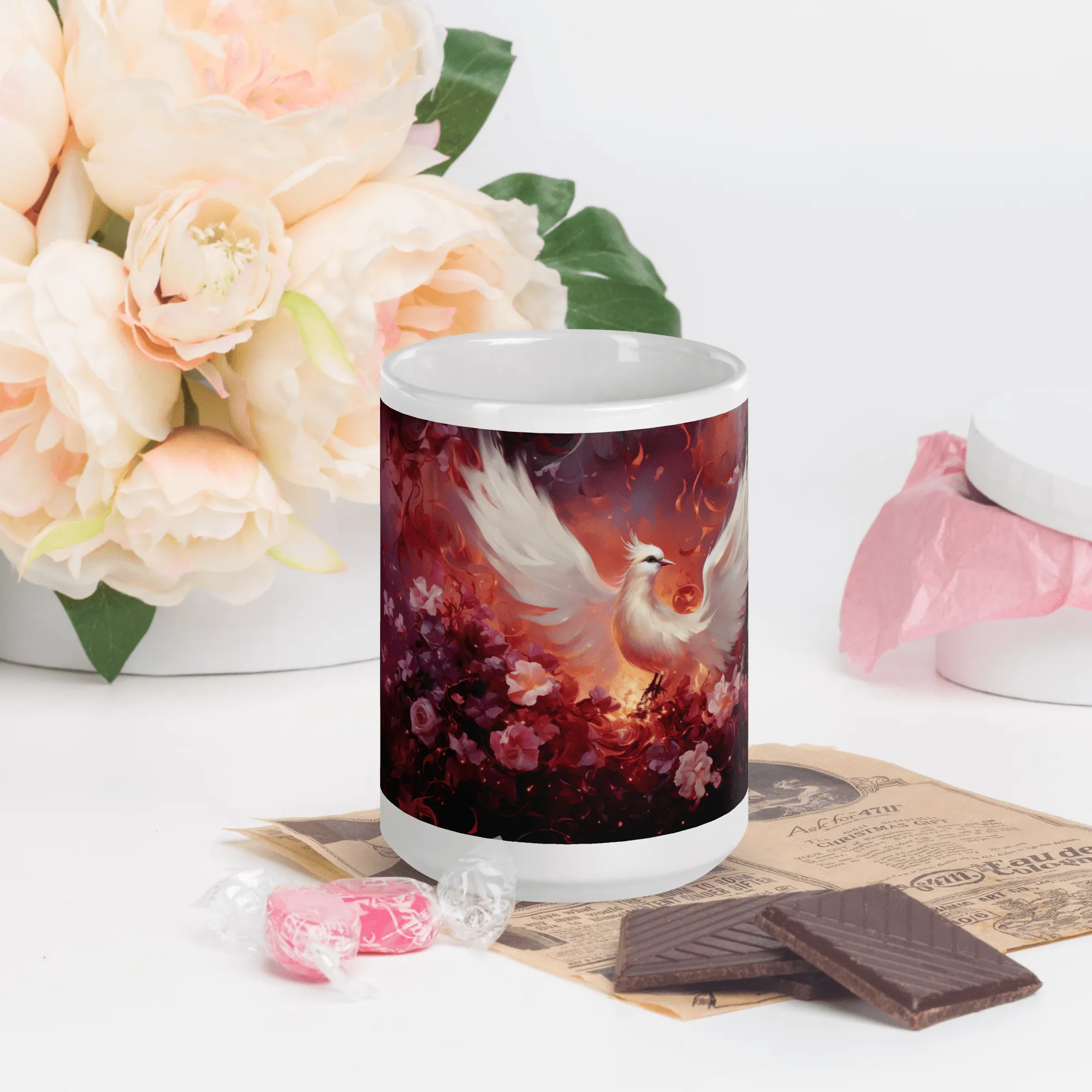Love Bird White Glossy Mug