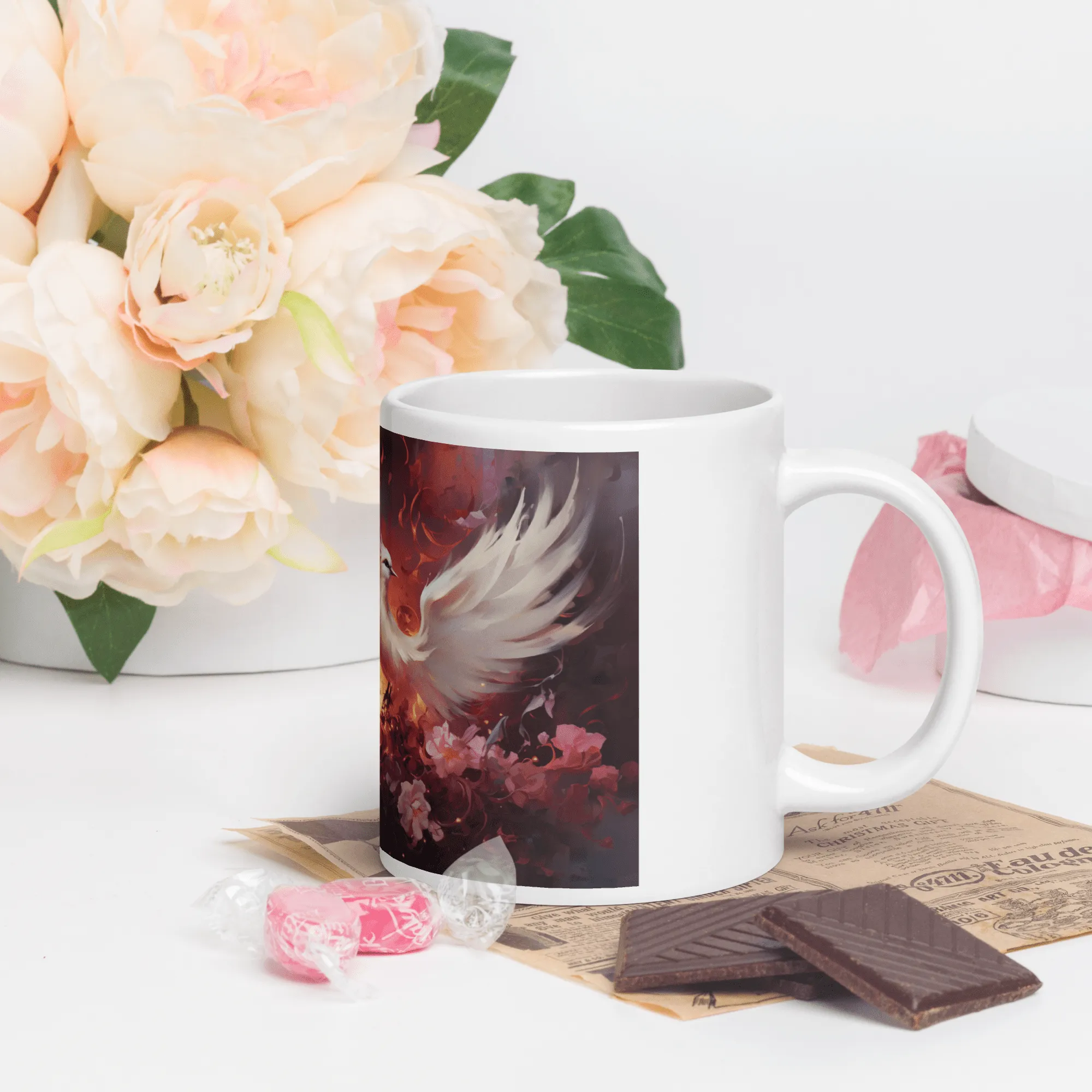 Love Bird White Glossy Mug