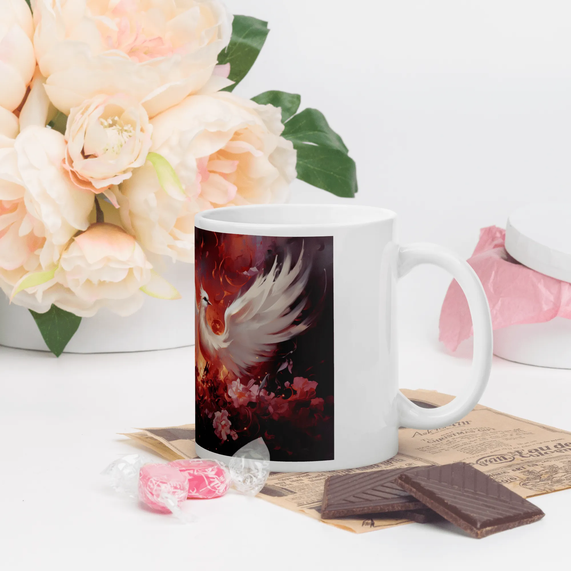 Love Bird White Glossy Mug