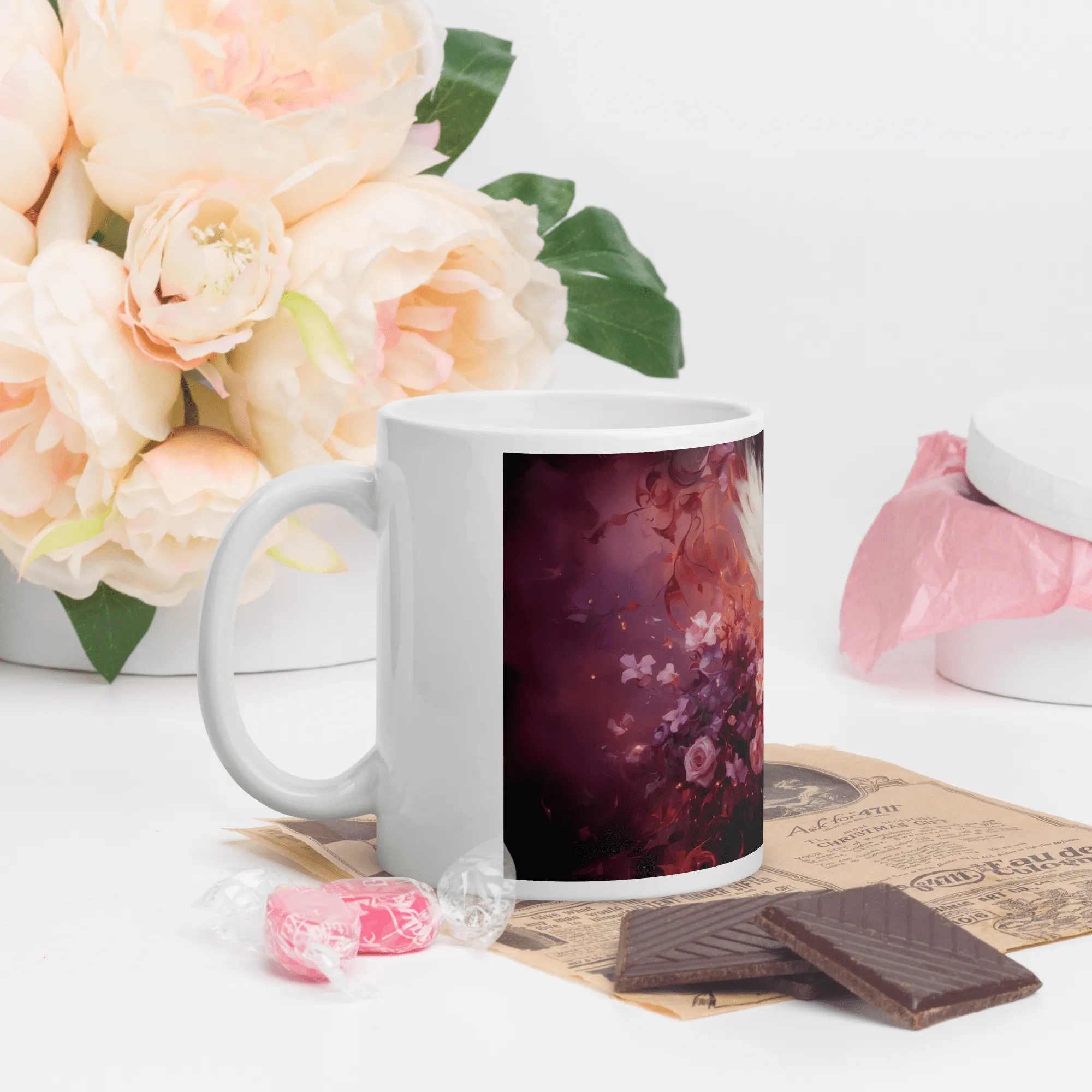 Love Bird White Glossy Mug