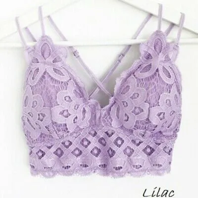 Lovely In Lace Bralette in Lilac