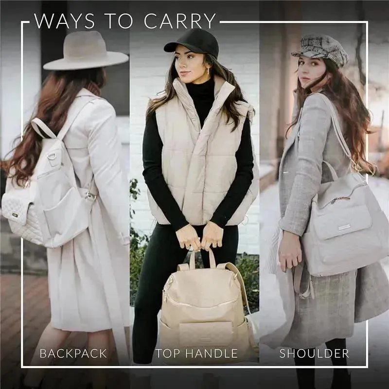 Luli Bebe - Mochila Monaco Fraldas, Cinza Pedra