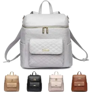 Luli Bebe - Mochila Monaco Fraldas, Cinza Pedra