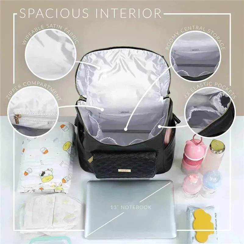 Luli Bebe - Mochila Monaco Fraldas, Cinza Pedra