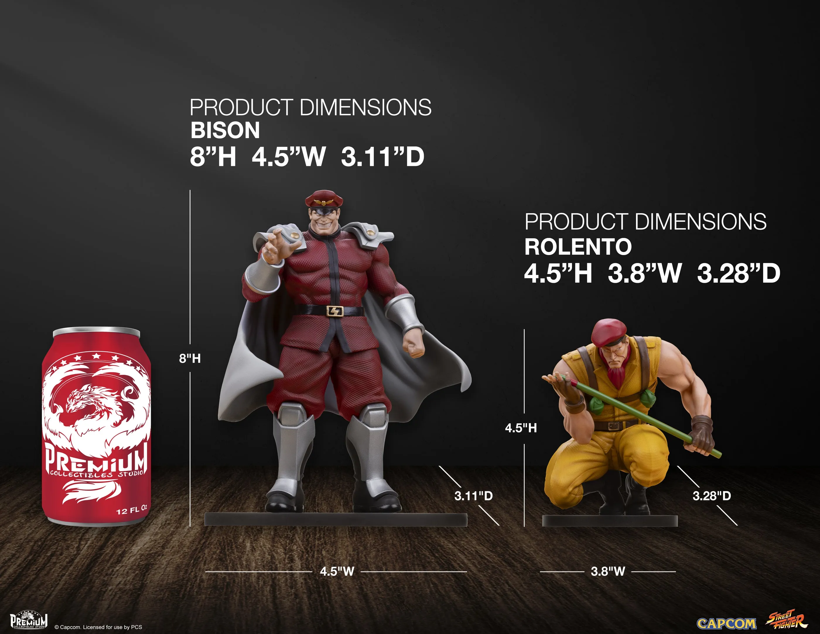 M Bison Rolento Street Fighter 1/10 Scale Statue Pre-order
