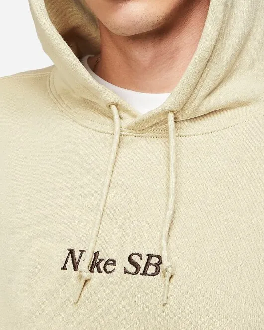 M NK SB Classic GFX Hoodie - Grain/Velvet Brown