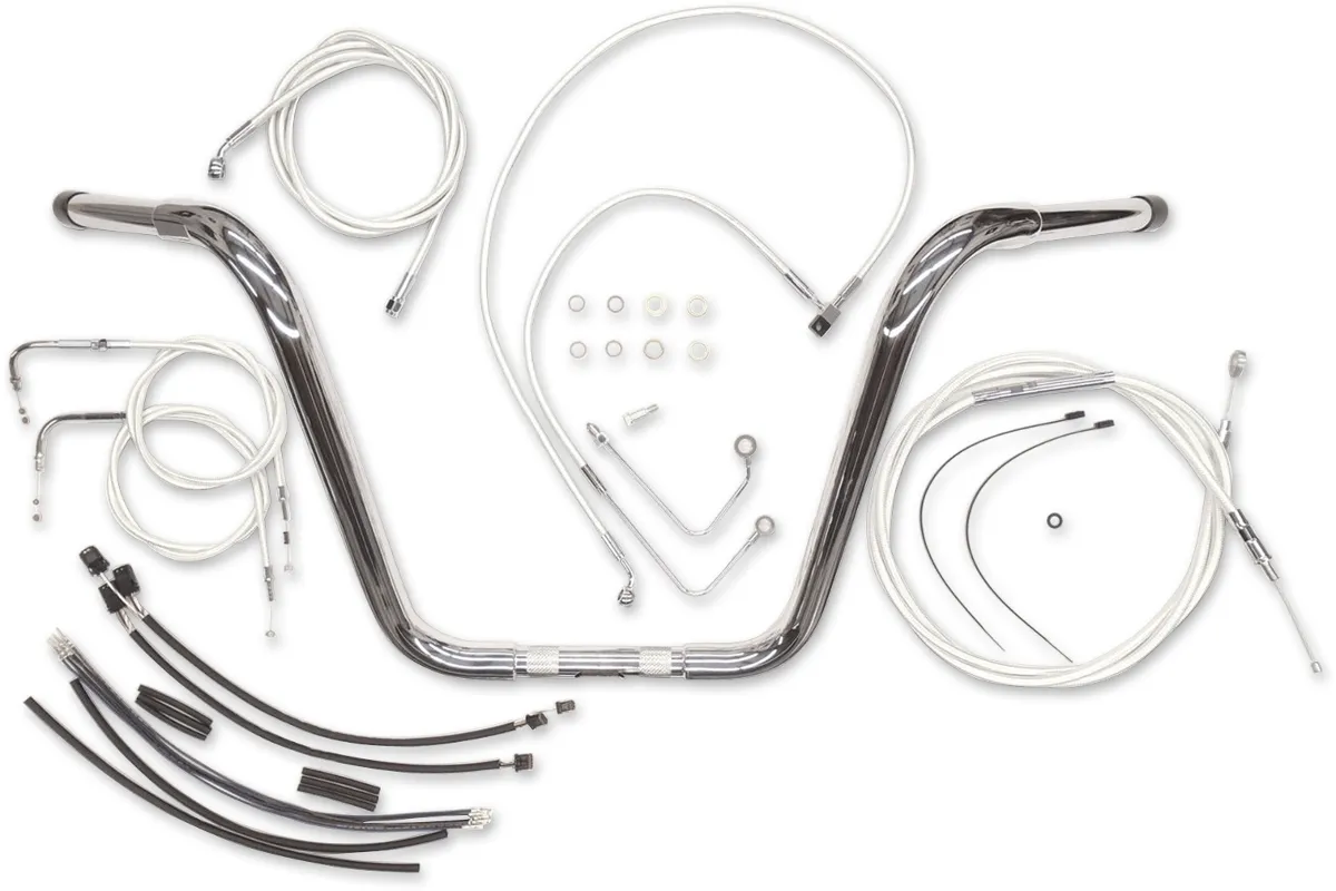 Magnum 48884-214 14in. Bagger Bar Kit for 1 1/4in. Caliber Handlebar Installation Kit - Black