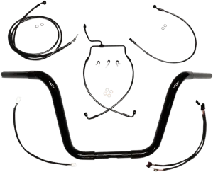 Magnum 48884-214 14in. Bagger Bar Kit for 1 1/4in. Caliber Handlebar Installation Kit - Black