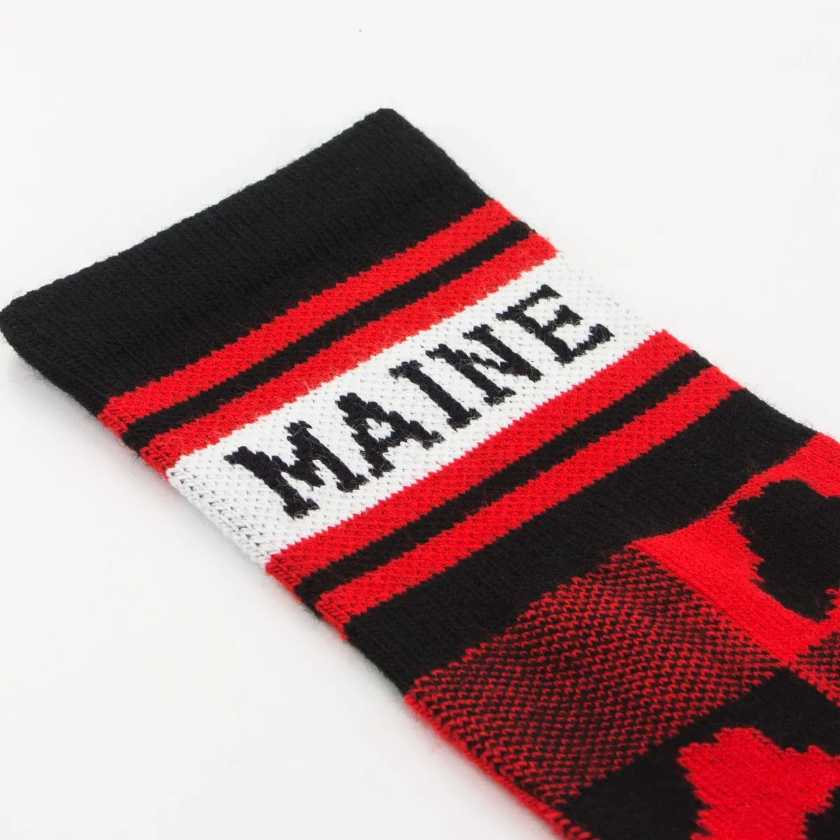 Maine Buffalo Plaid Crew Socks