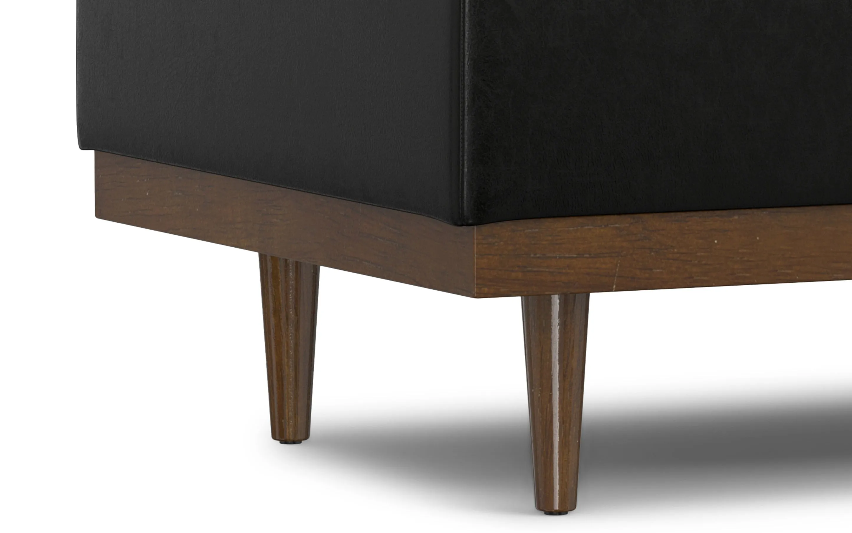 Mariah Coffee Table Storage Ottoman in Distressed Vegan Leather