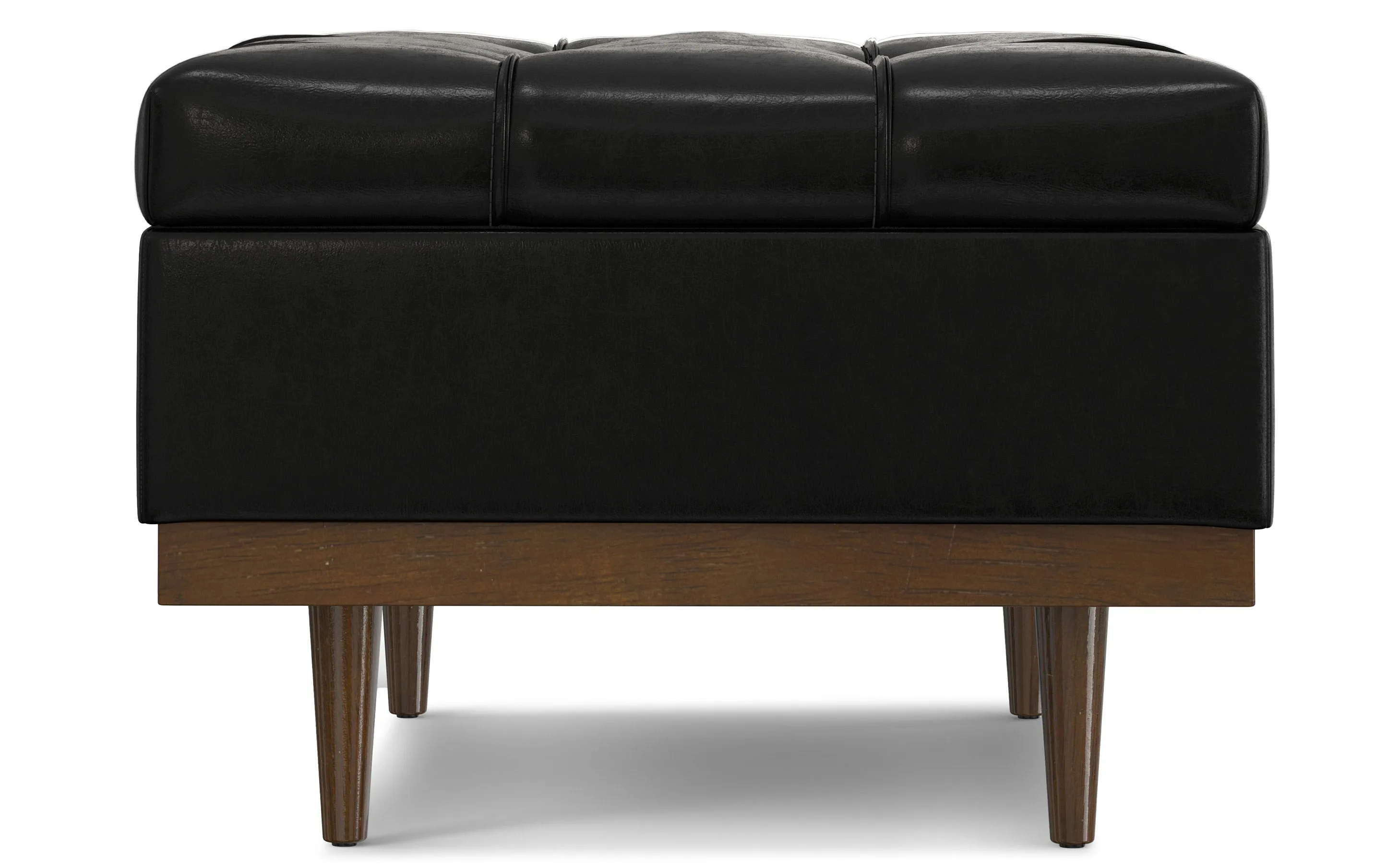 Mariah Coffee Table Storage Ottoman in Distressed Vegan Leather