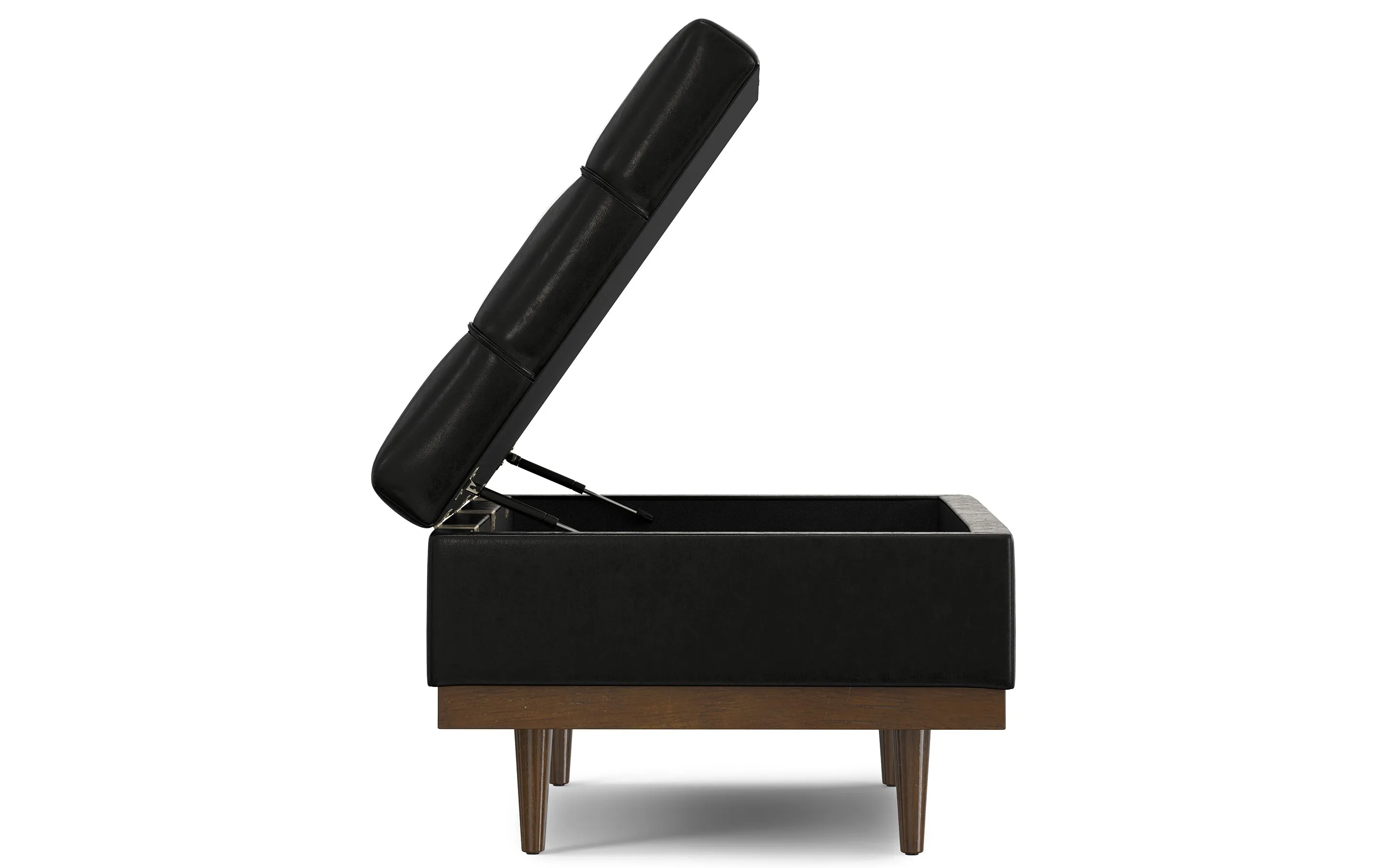 Mariah Coffee Table Storage Ottoman in Distressed Vegan Leather