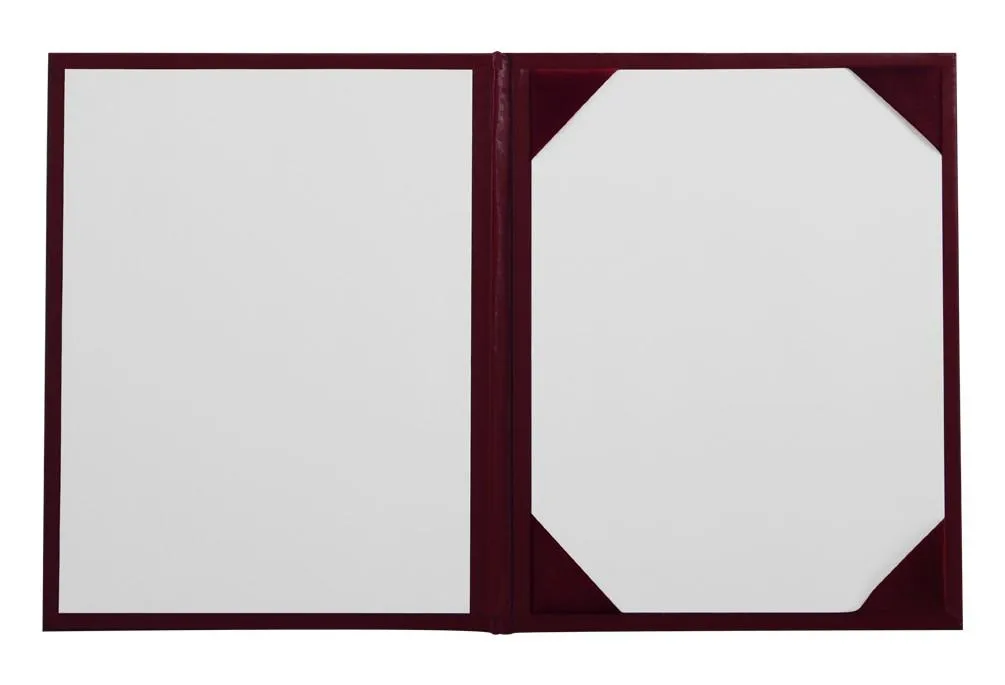 Maroon Graduation Diploma Cover - College & High School Diploma Covers