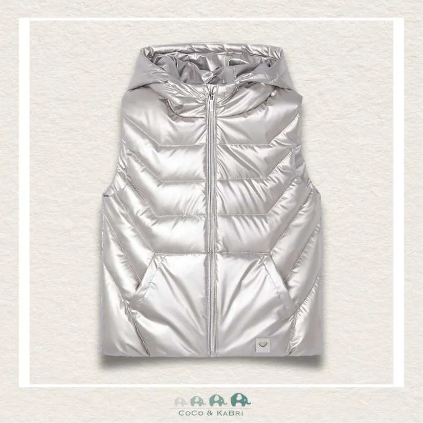 Mayoral Padded Vest - White Gold