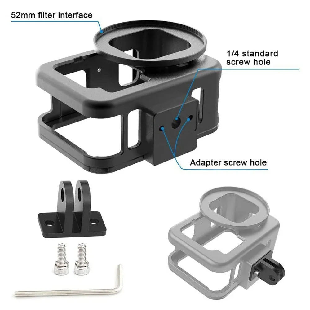 Metal GoPro Safe Case Hero 9, 10, 11, 12, 13 w/ Prop Filter