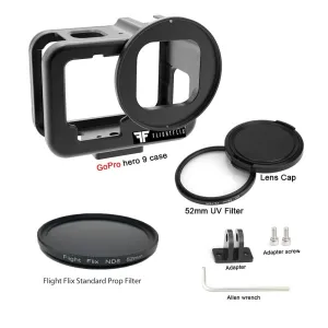 Metal GoPro Safe Case Hero 9, 10, 11, 12, 13 w/ Prop Filter