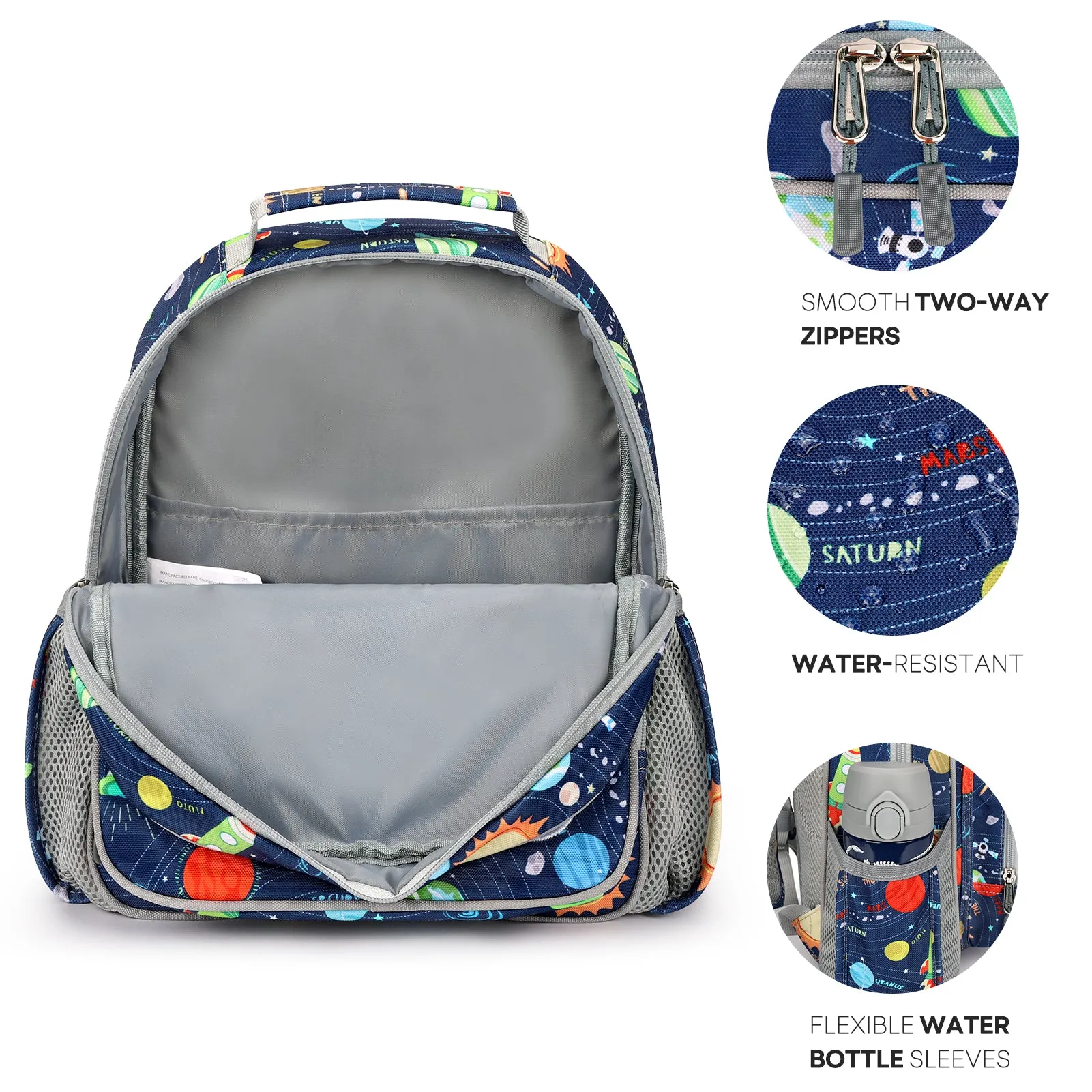 mibasies Toddler Backpack for ages 2-4: Preschool kindergarten Backpack with Chest Strap