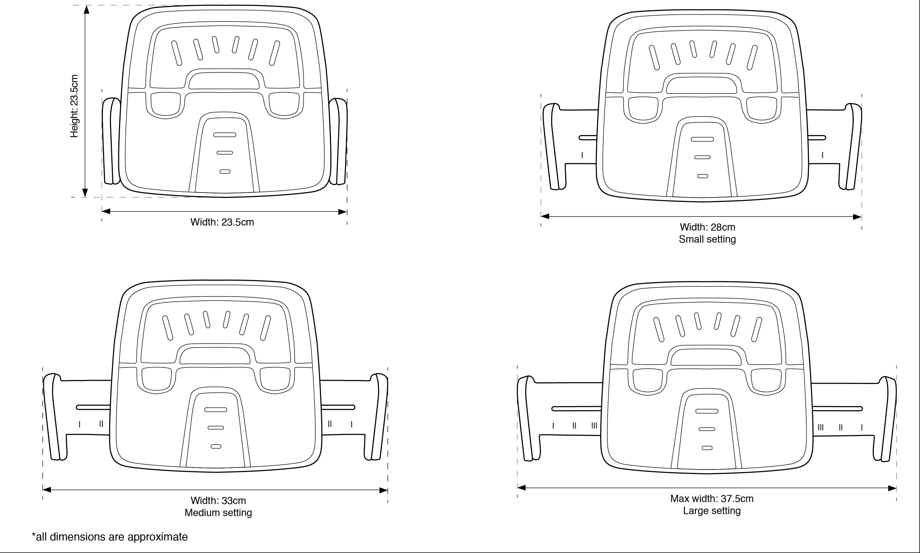 Mifold Grab-and-Go Booster Seat Royal Purple