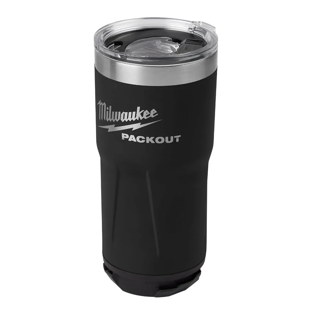 Milwaukee 48-22-8392B PACKOUT Black 20oz Tumbler