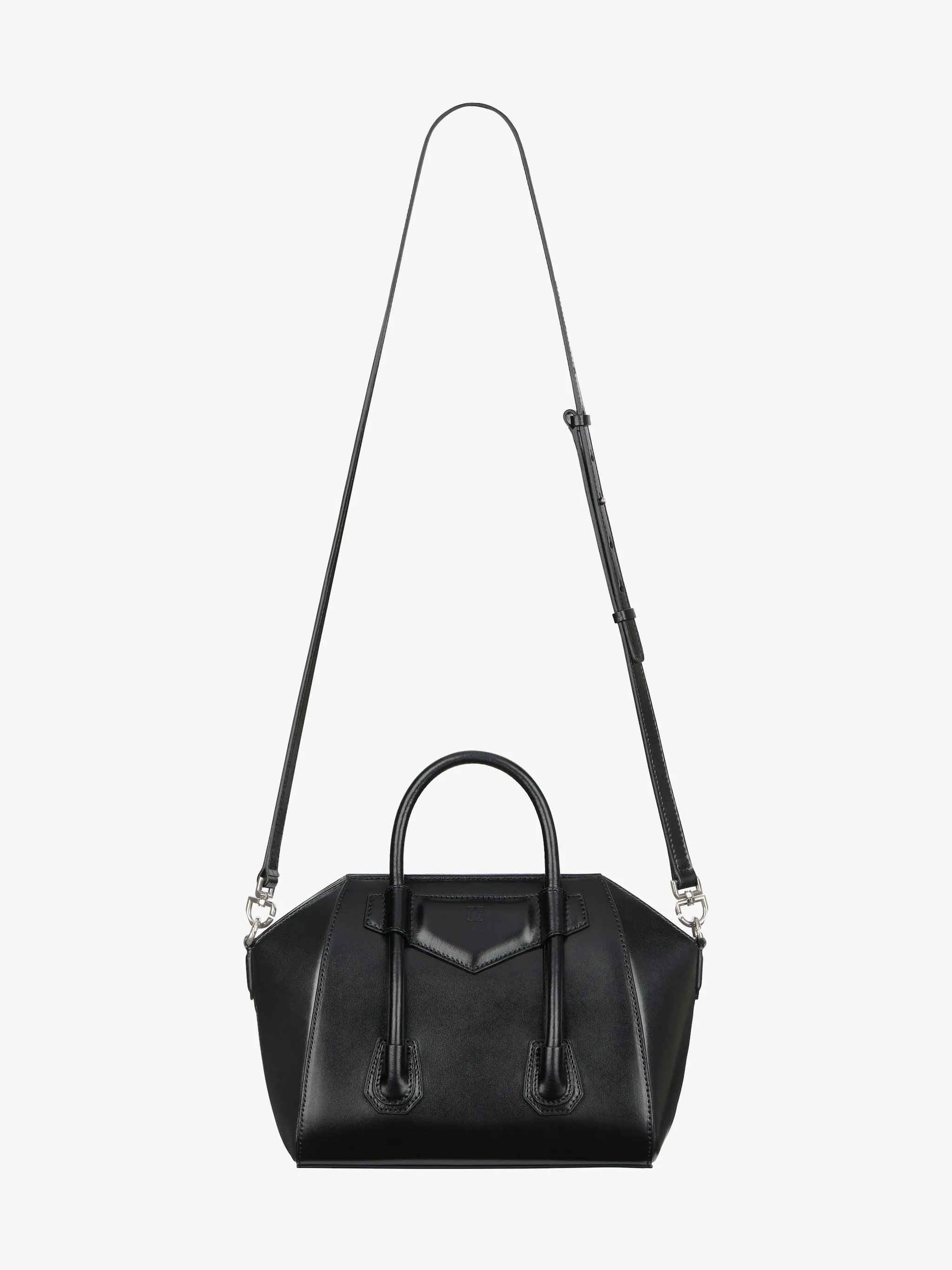 Mini Antigona Lock Bag In Box Leather