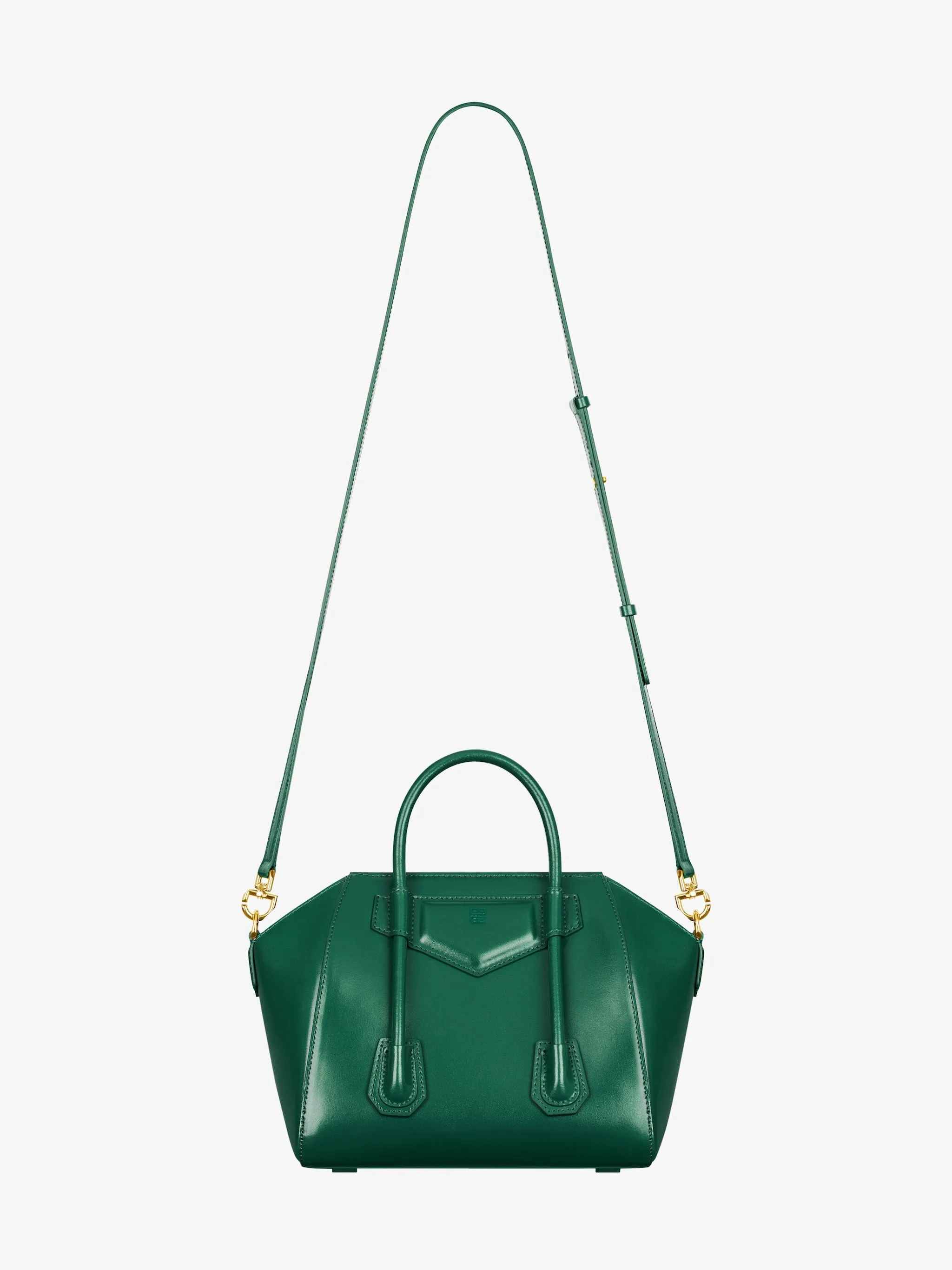 Mini Antigona Lock Bag In Box Leather