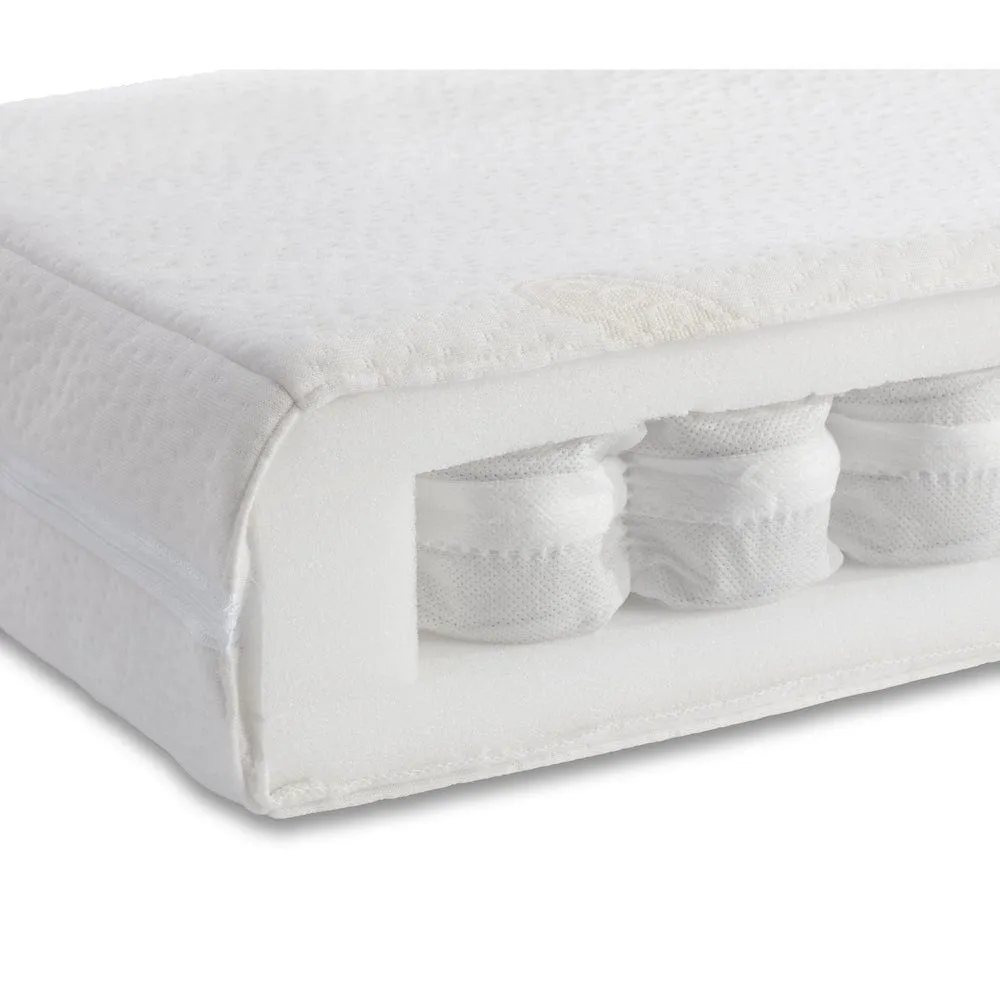 Miniuno Coolmax Pocket Spring Cot Bed	Mattress (140 x 70cm)