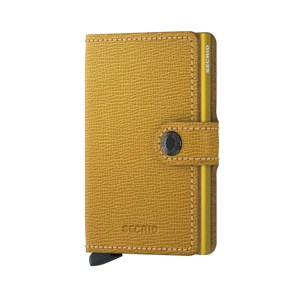 Miniwallet Crisple Ochre RFID Secure