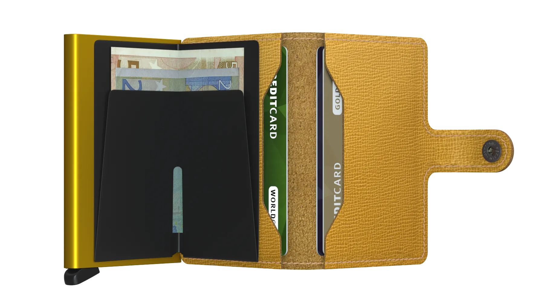 Miniwallet Crisple Ochre RFID Secure