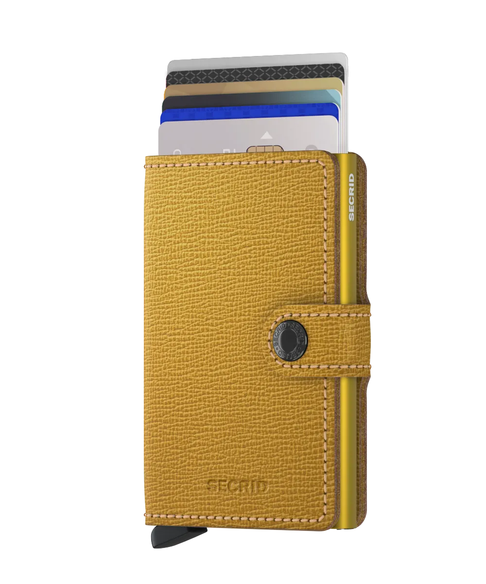 Miniwallet Crisple Ochre RFID Secure