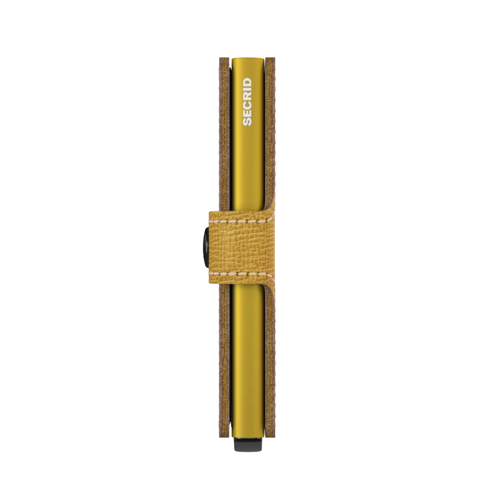 Miniwallet Crisple Ochre RFID Secure
