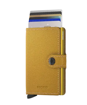 Miniwallet Crisple Ochre RFID Secure