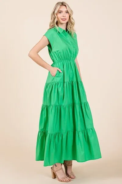 Mittoshop Springboard Maxi Shirt Dress