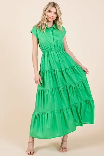 Mittoshop Springboard Maxi Shirt Dress