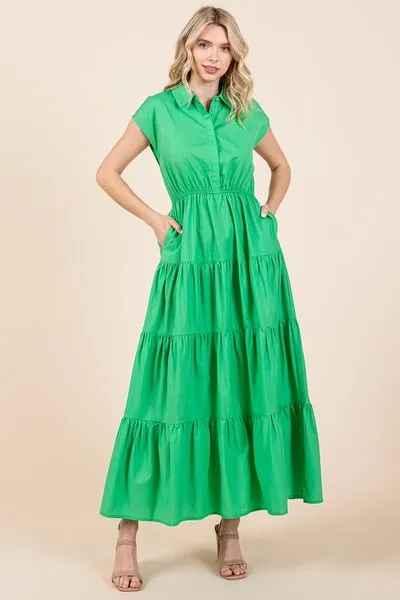 Mittoshop Springboard Maxi Shirt Dress