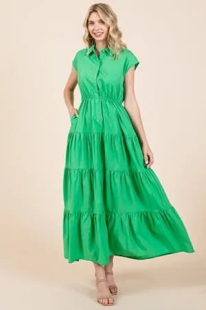 Mittoshop Springboard Maxi Shirt Dress