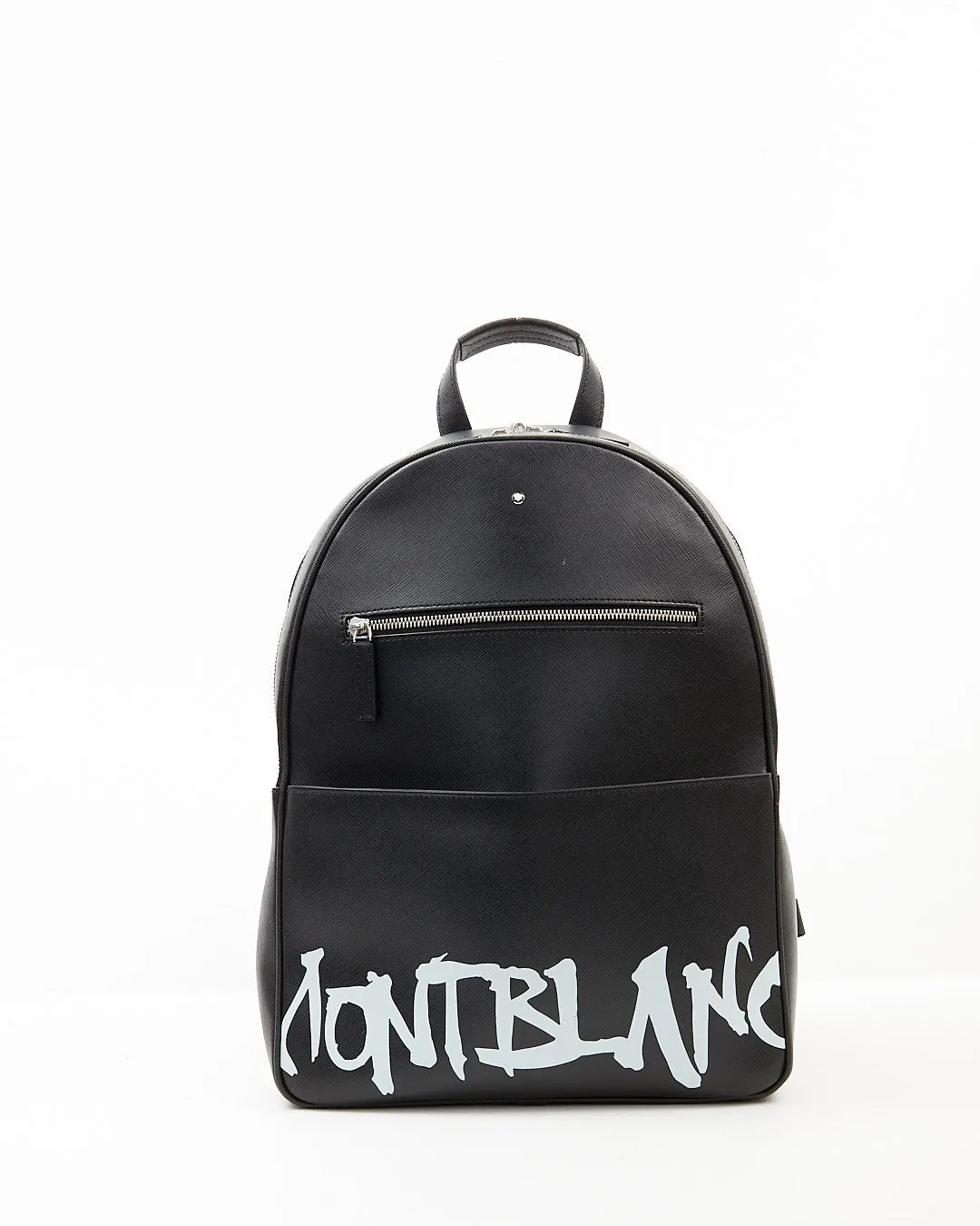 Montblanc Black Leather Sartorial Calligraphy Backpack