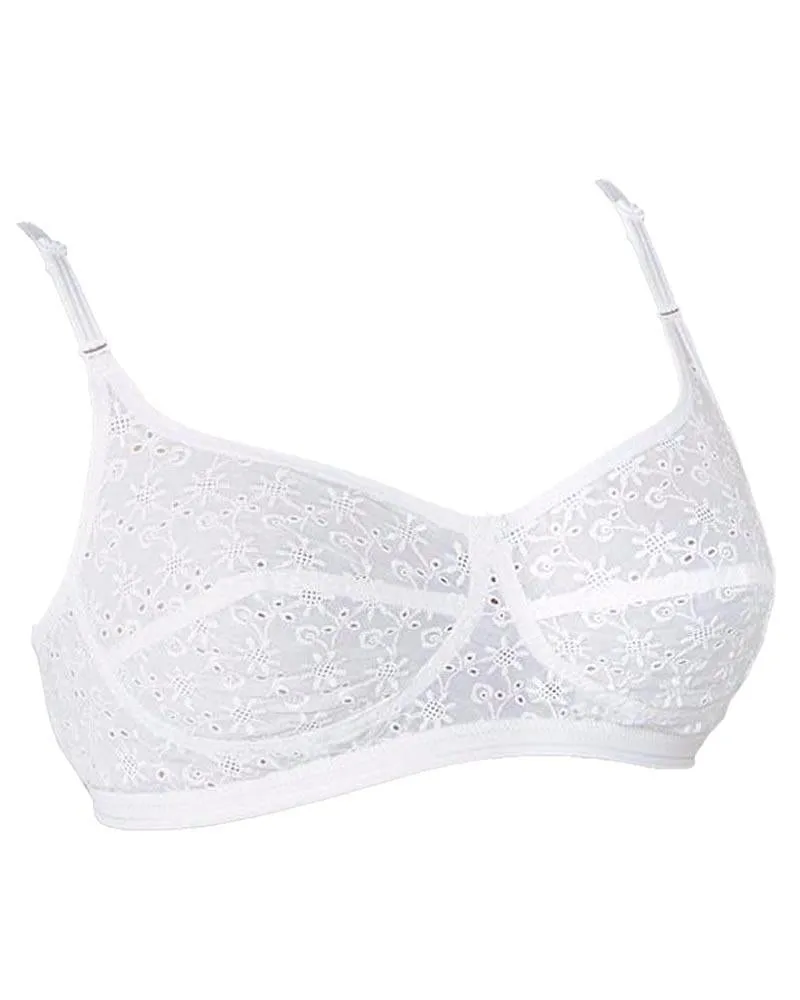 Mood B10 Non Padded Bra - Tulip - White