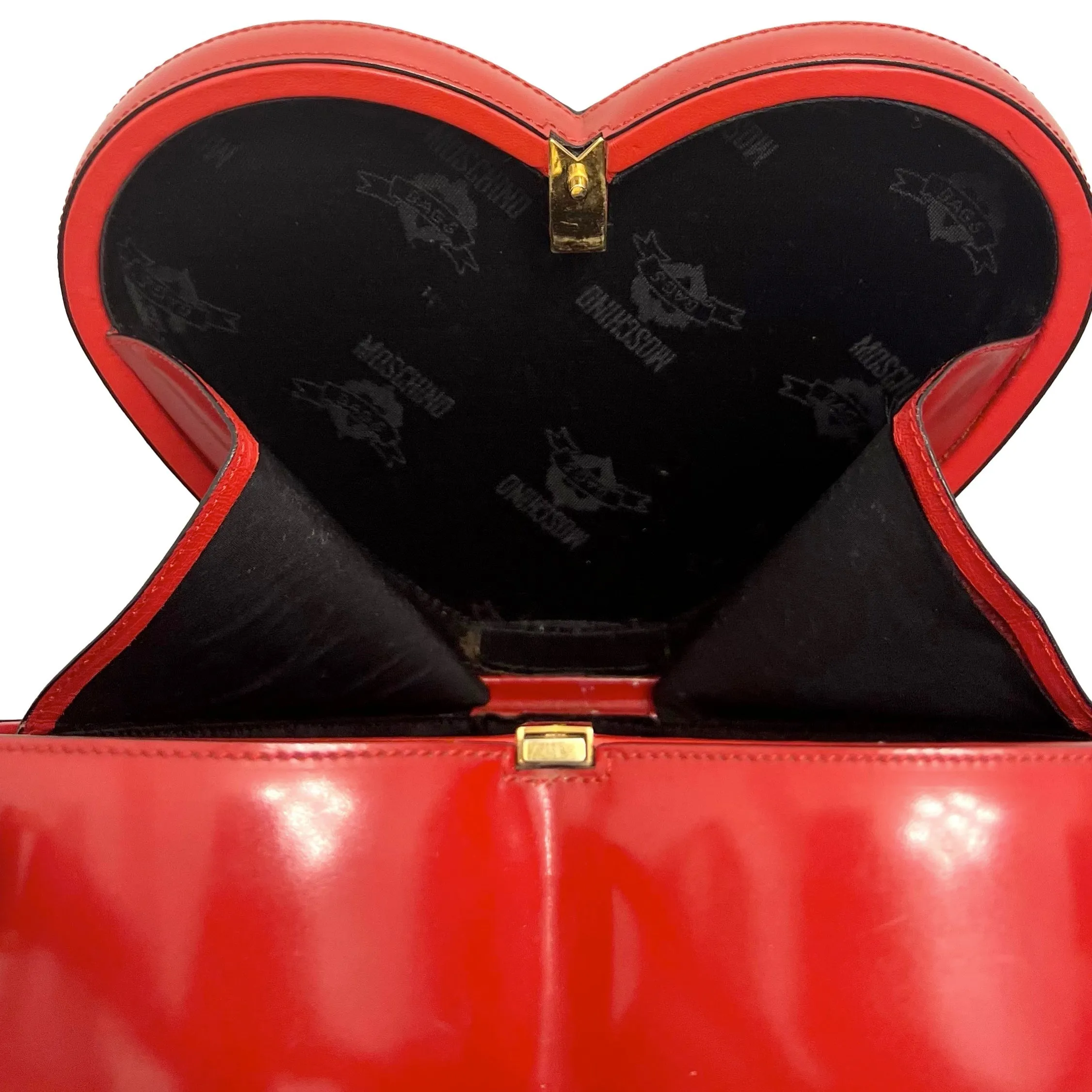 Moshchino Red Heart Nanny Bag