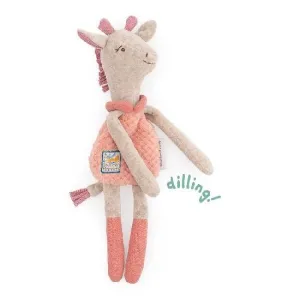 Moulin Roty Sous Mon Baobab - Giraffe Rattle Soft Toy