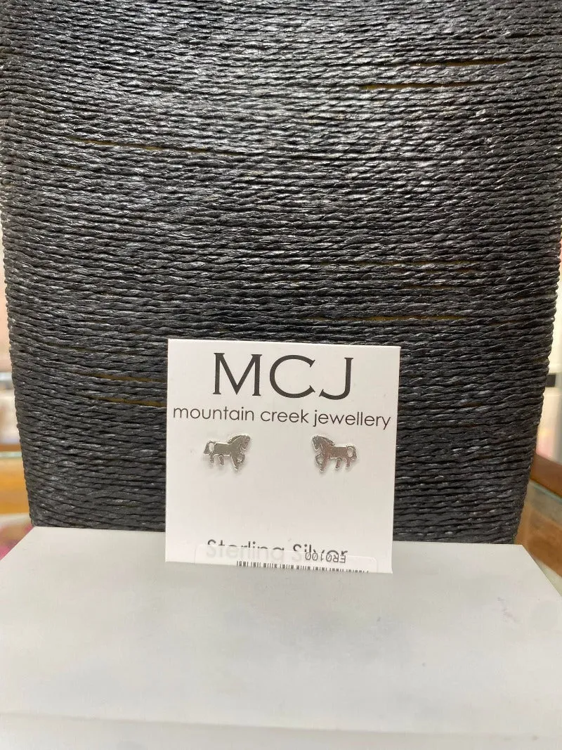 Mountain Creek Jewellery Smooth Horse Studs (ER0100)
