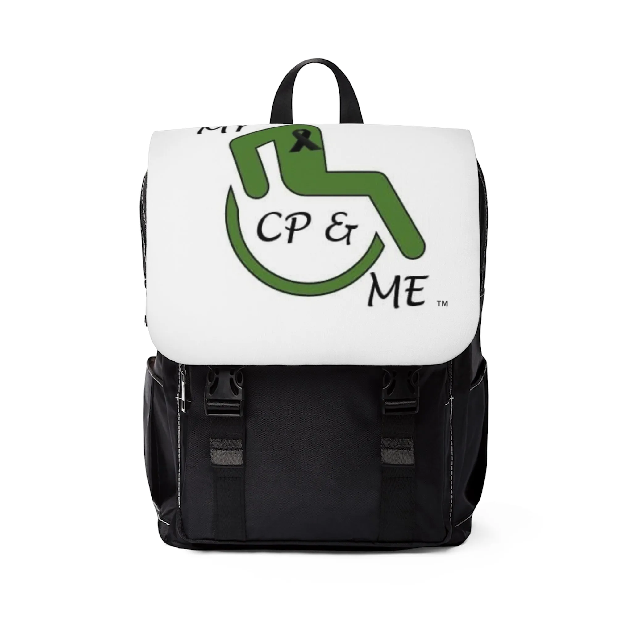 My CP & Me Logo Unisex Casual Shoulder Backpack