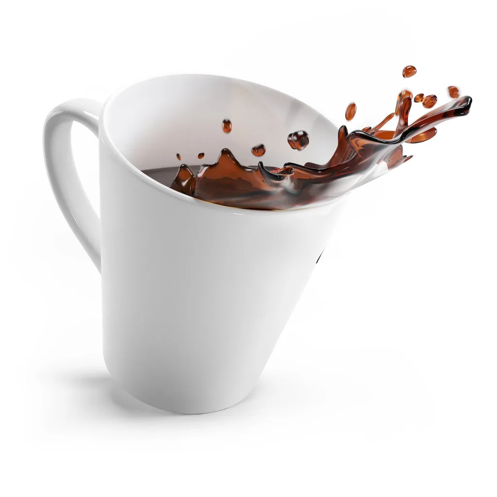 MY JOB IS  SECURE NOBODY ELSE WANTS IT Latte mug